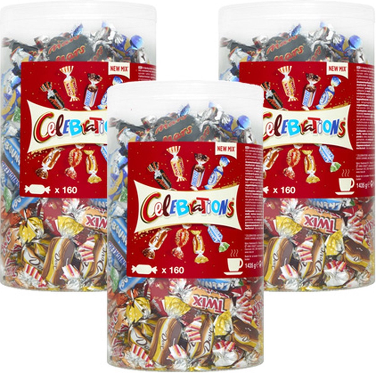 Mars - Minatures Mix (296 stuks) - 3x 3kg