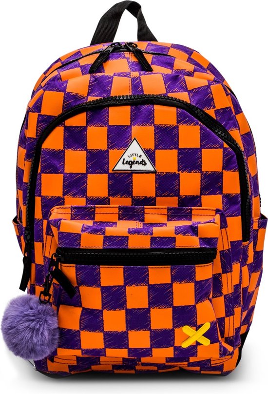 LITTLE LEGENDS BACKPACK L MULTI CHECKERBOARD Kinder Rugzak / Schooltas kinderen Jongen/Meisje rugtas school met print - Multi - One Size - (6096229879873)
