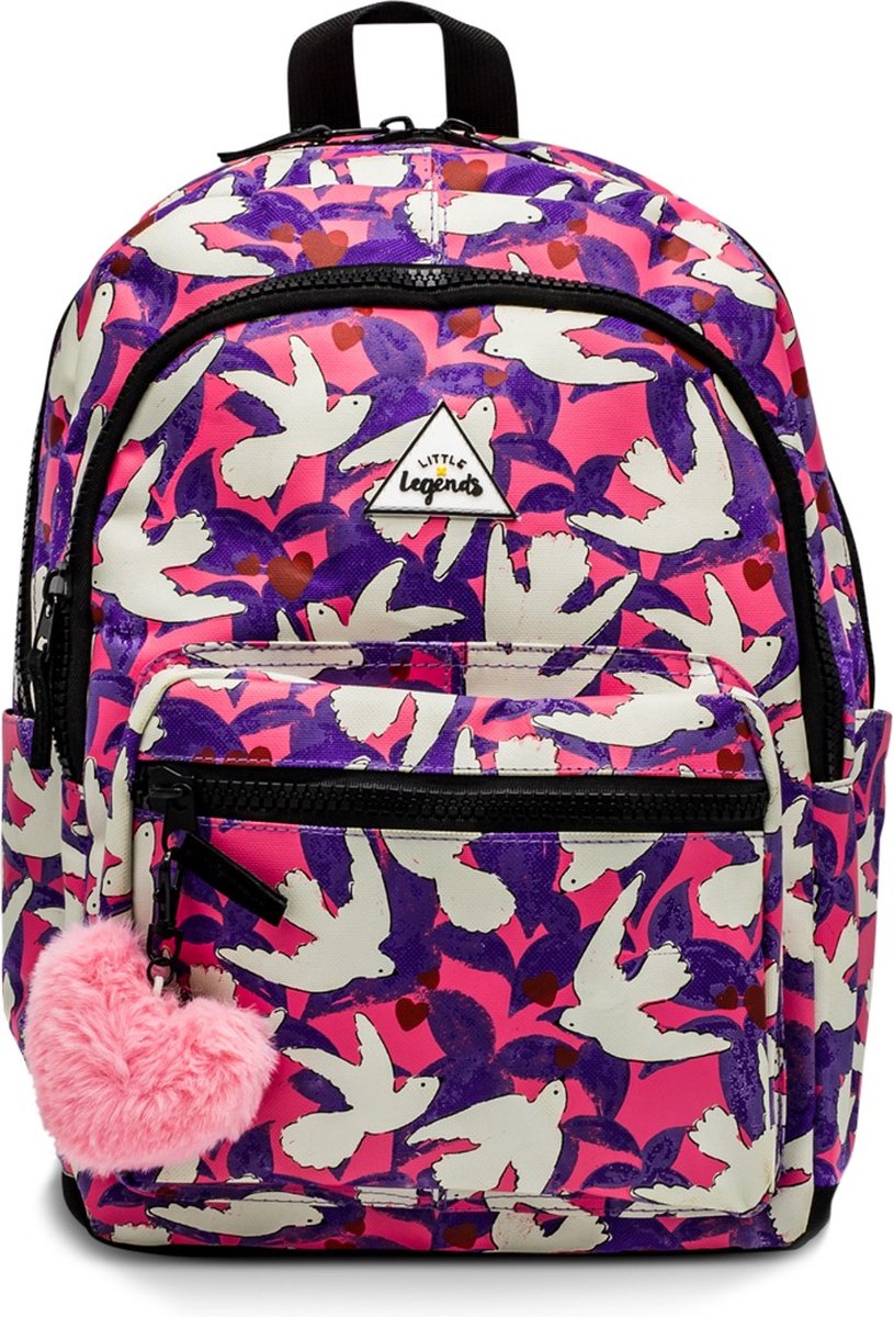 LITTLE LEGENDS BACKPACK L LOVE BIRD Kinder Rugzak / Schooltas kinderen Meisje rugtas school met print - Multi - One Size - (6096215790755)