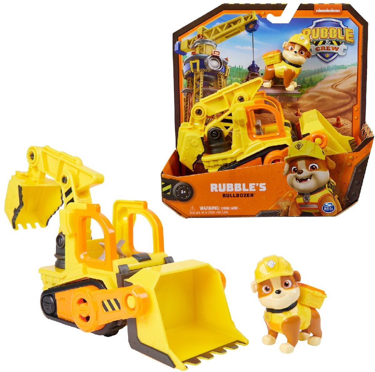 Rubble & Crew - Rubble’s Bulldozer met speelfiguur en beweegbare onderdelen - PAW Patrol speelgoed — afbeelding 23