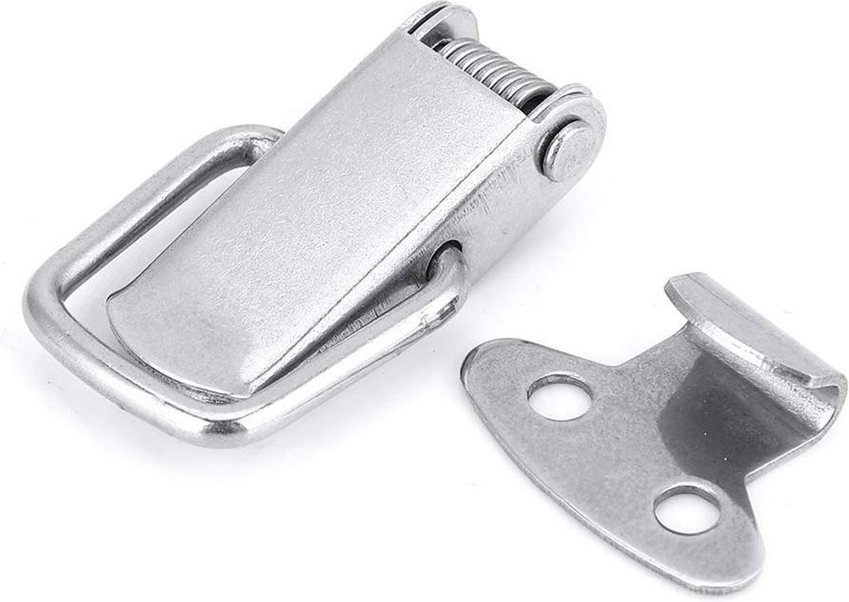 Rvs Kleine Klink Klink Doos Scharnierende Koffer Hasp Keuken Meubels Vangst Hardware Onderdelen (Roestvrij staal 201) - 10 STKS