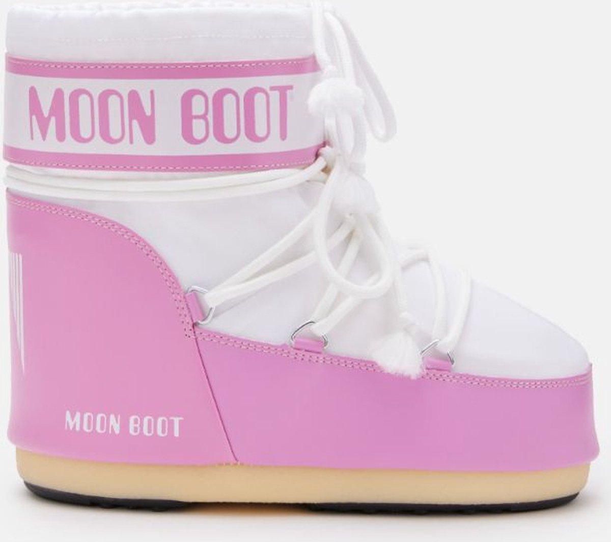 Moon Boot ICON LOW PINK NYLON Thermoboots Snowboots Sneeuwlaarzen Wit 36-38 (8059791058112)