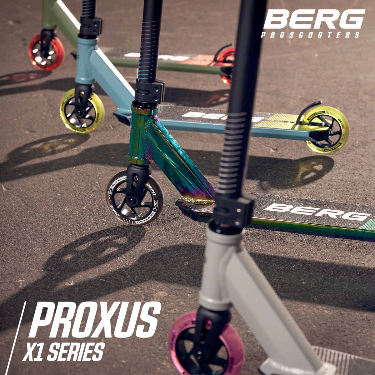 BERG Proxus X1 Stuntstep - Vanaf 6 jaar - 110 mm wielen - ABEC-9 lagers – Grijs/Roze — afbeelding 5