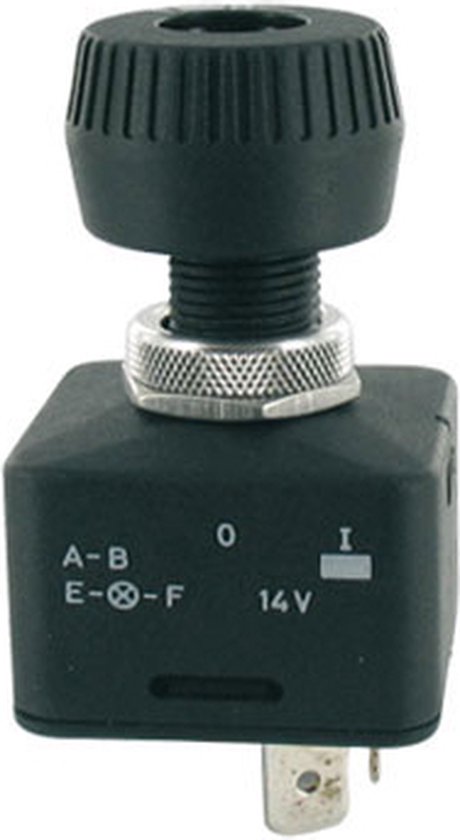 Draai schakelaar uit- aan gekleurde lenzen