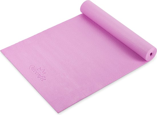 Queenfit® Yogamat 0,5cm - 173x61cm - Trainingsmat voor Pilates, Yoga & Fitness - Antislip Yoga Mat