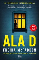 Boekomslag van "Ala D" met op de voorgrond de titel in grote gele letters, daaronder de naam van de auteur. Op de achtergrond een donker huis met een verlicht raam waar een silhouet van een persoon in staat. Een rode cirkel met "N.1 TOP DE VENDAS" staat rechts.