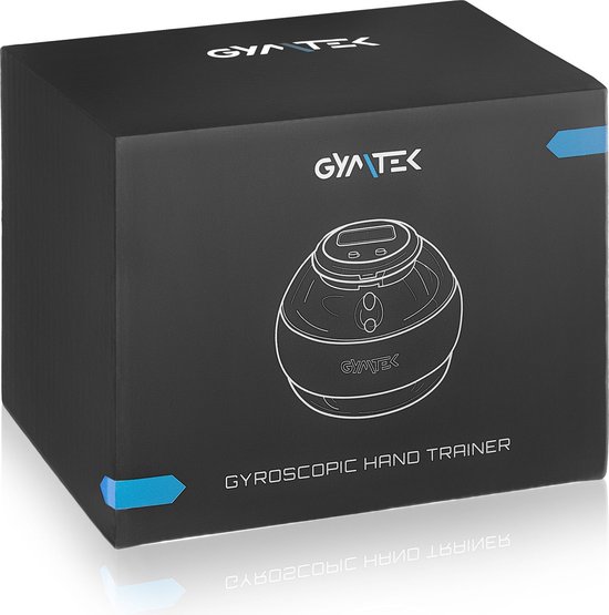 Gymtek® Trainerball Powerball Entraîneur de mains - Compteur de tours - Revêtement antidérapant - Vitesse maximale 15 000 tr/min - Entraîneur de poignet