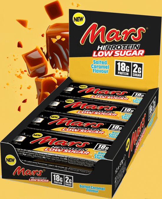 Mars Low Sugar High Protein Bar - 12 repen - Salted Caramel — afbeelding 5