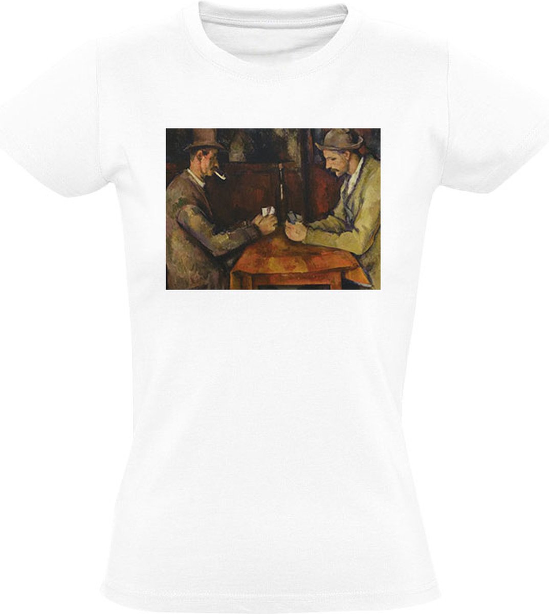 De Kaartspelers Paul Cézanne Dames T-shirt - kunst - museum - schilderij - shirt