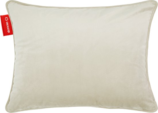 Auronic Warmtekussen - Velvet - 45x60 - Draadloos - Oplaadbaar - Elektrisch kussen - Infrarood - Taupe