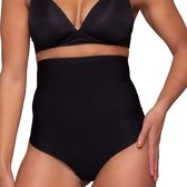 Bye Bra Corrigerende String, Hoge Taille String, Sterk corrigerende String, Shapewear Dames, Shapewear Buik, Zwart, XXL