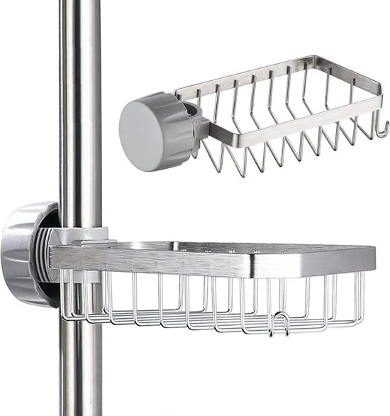 1 pièce - porte-savon de douche - porte-savon de douche en acier inoxydable - porte-savon de douche - porte-savon de douche, sans perçage, pour barres de 20-32 mm