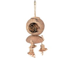 Duvoplus - Hok - Knaagdier - Coconut Jungle Huis Met Houtblokjes 34x12x12cm Bruin - 1st