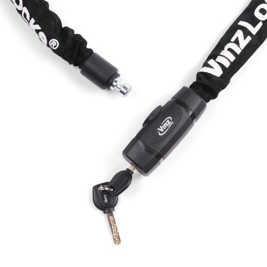 VINZ Olympus Kettingslot / Fietsslot met Vaste Kop 8mm - 90cm van VINZ — afbeelding 4