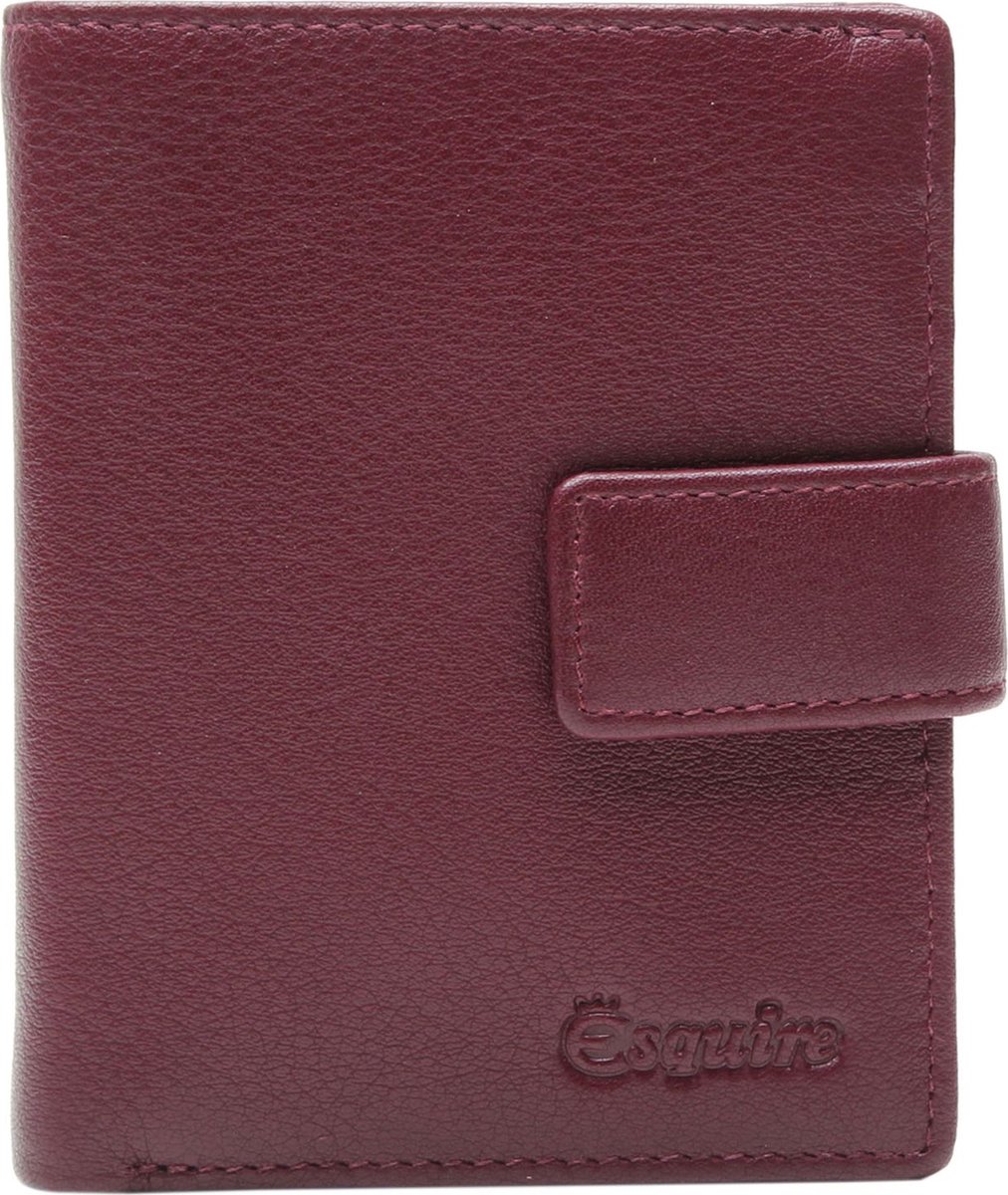 Esquire Leren Portemonnee Viktoria 62 Wallet Bordeaux Wijnrood