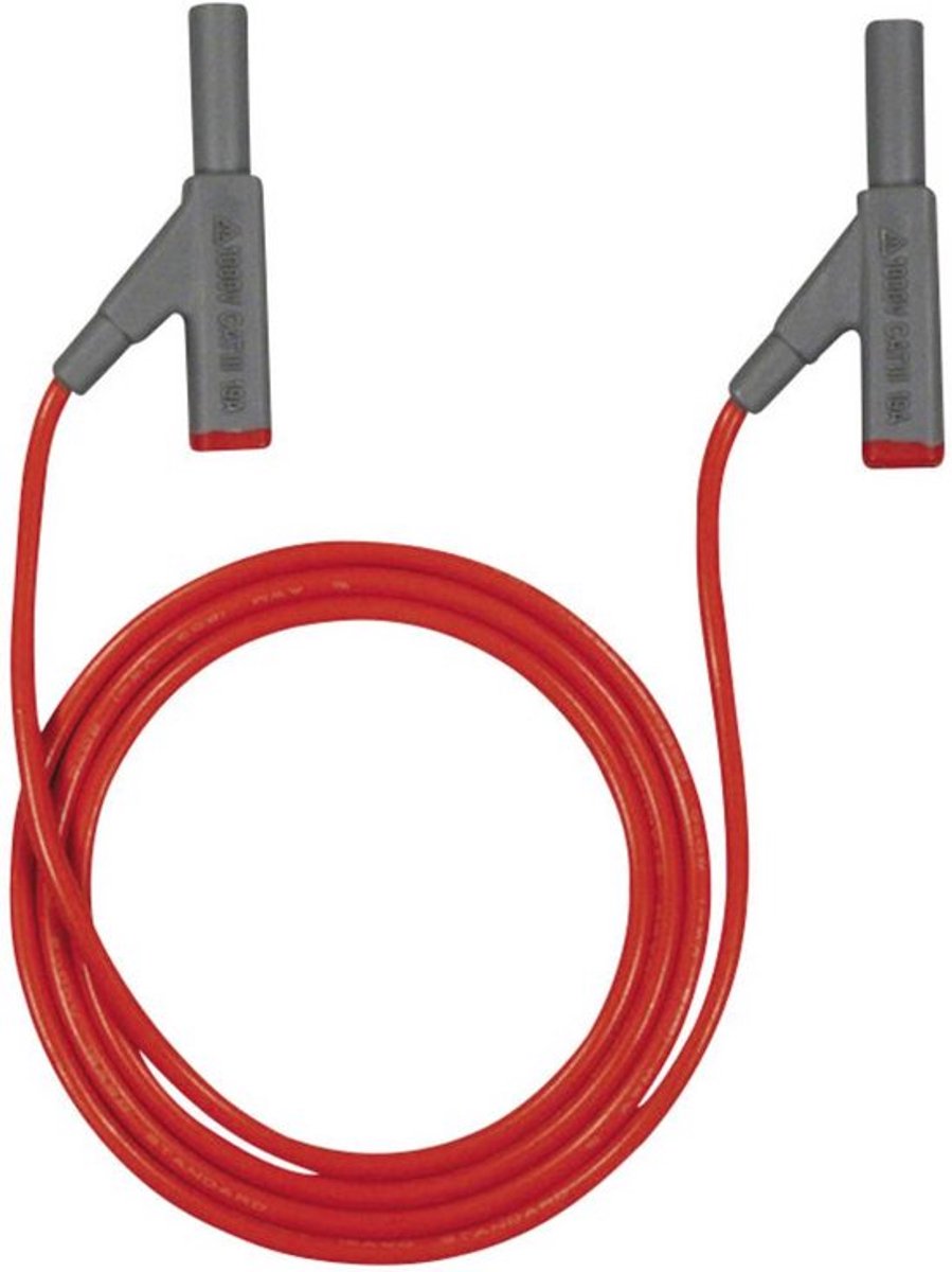 Beha Amprobe 307111 Veiligheidsmeetsnoer Banaanstekker 4 mm Banaanstekker 4 mm 1.00 m Rood 1 stuk(s)