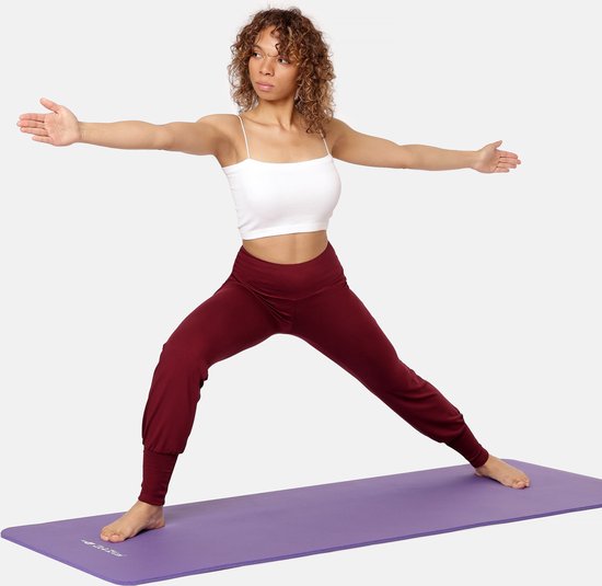 Bellivalini Dames Yogabroek - Sportbroek - Vrijetijdsbroek - Lang - Viscose - Sport - BLV-BLV50-278-YP - Wijn - 3XL van Bellivalini — afbeelding 4