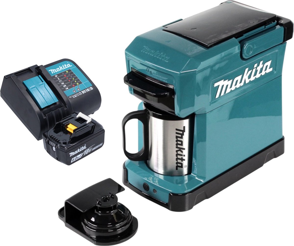 Makita DCM 501 Z Snoerloos koffiezetapparaat 12 V max / 18 V solo - zonder accu, zonder lader