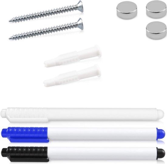 Duerté - Whiteboard Stiften Pakket XXL - Markers - Whiteboard Magneten Met Wisser Stiften Voor Kinderen En Volwassenen