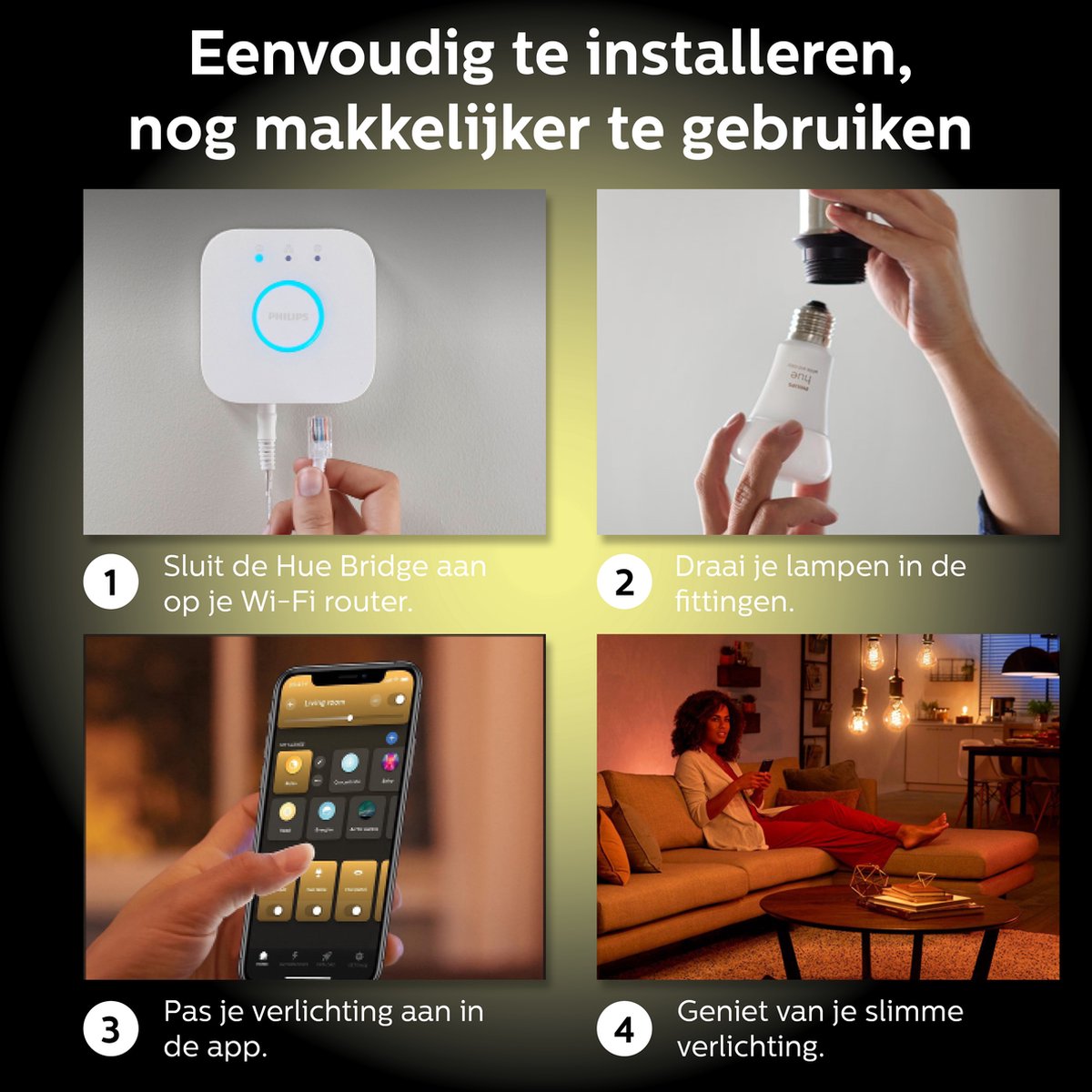 Philips Hue Starterspakket - E27 Vintage thumbnail 5