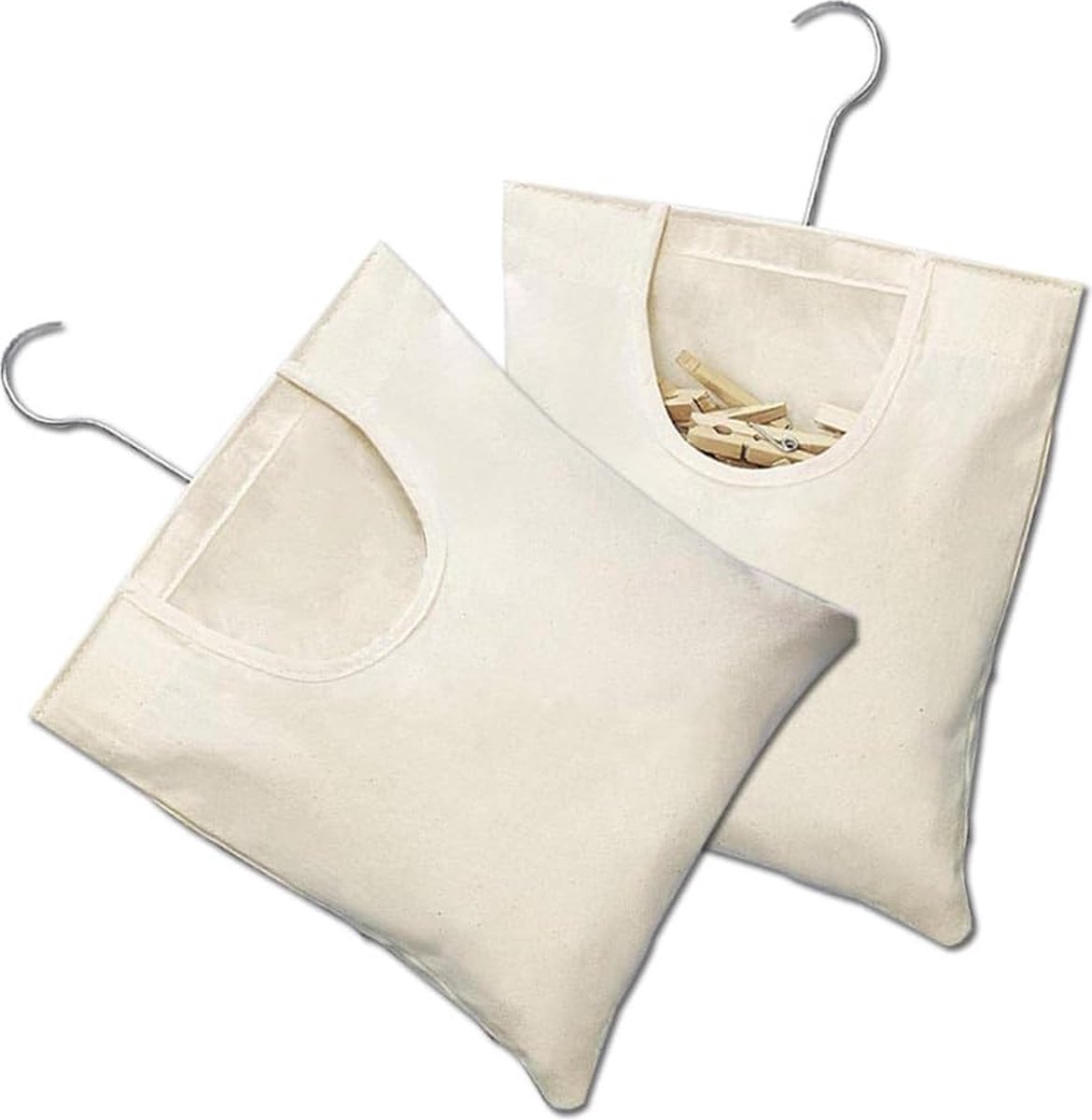 Goedkoopste Goodivery ® Handige Opbergzakken voor Knijpers met Ophangsysteem voor Slaapkamer, Set van 2