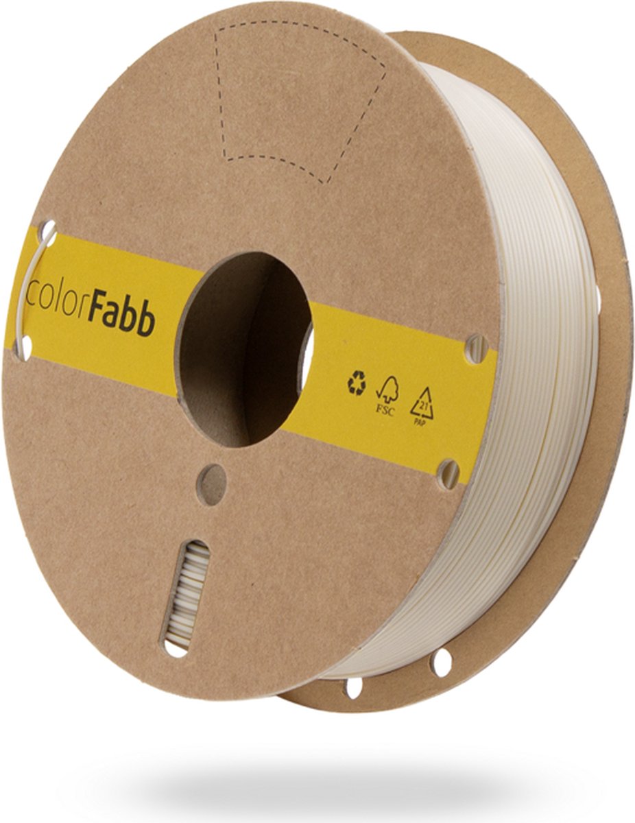 colorFabb Allpha Naturel 3D-printerfilament - 1,75 mm - 2200 g - 100% biobased materiaal - 100% biologisch afbreekbaar - Bevat geen microplastics