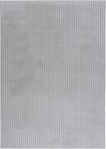 Hoogpolig Vloerkleed | Tapijt | Plush | Zilver | 80x150 cm