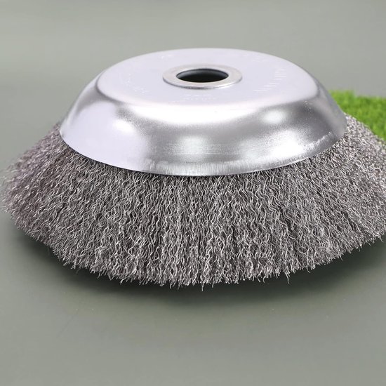 Store_7 - Onkruidborstel - Fijne Staaldraad - Duurzaam en robuust - 8 Inch - Onkruid Cutter - Geschikt voor tuin en gazon - Grasmaaier accessoire van Merkloos	 — afbeelding 3