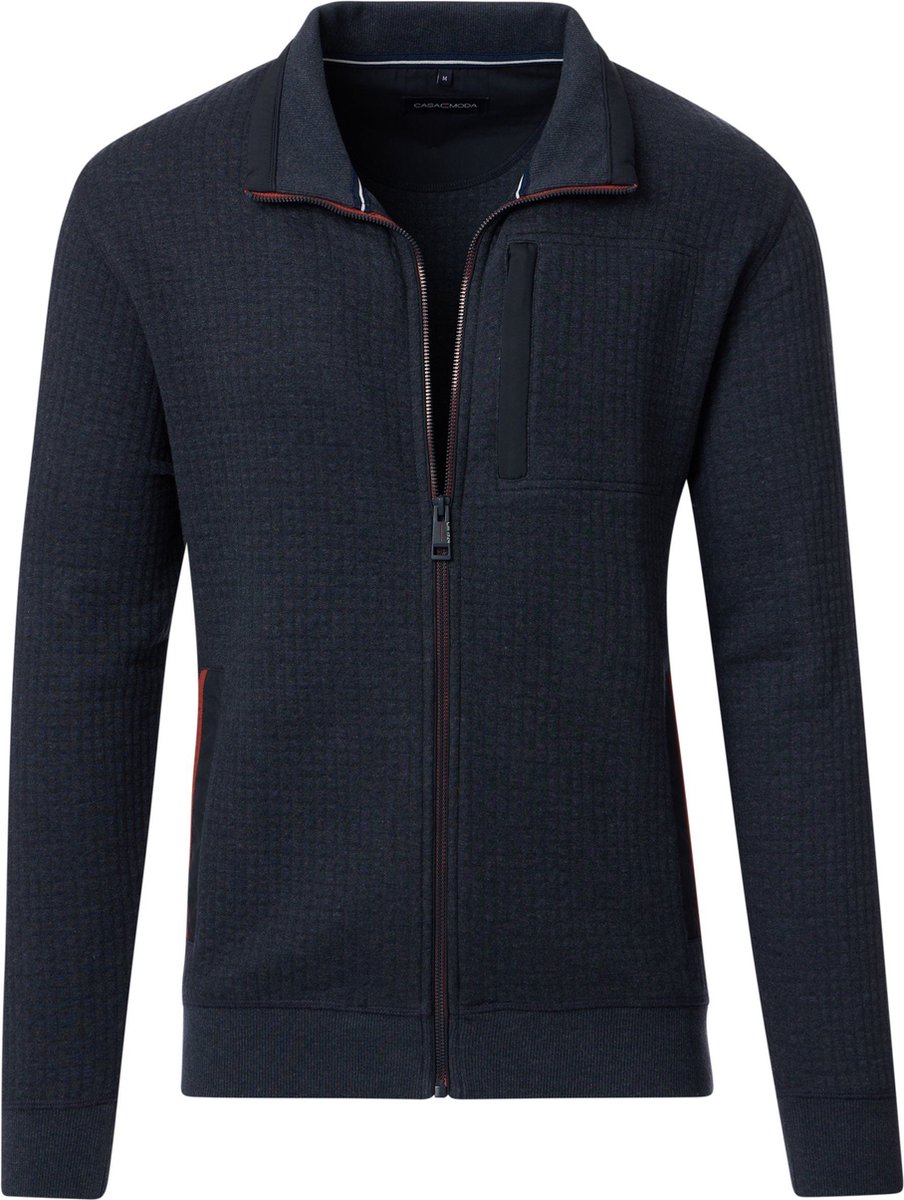 CASAMODA Vest Zip Donkerblauw (navy) - Maat 3XL - Heren