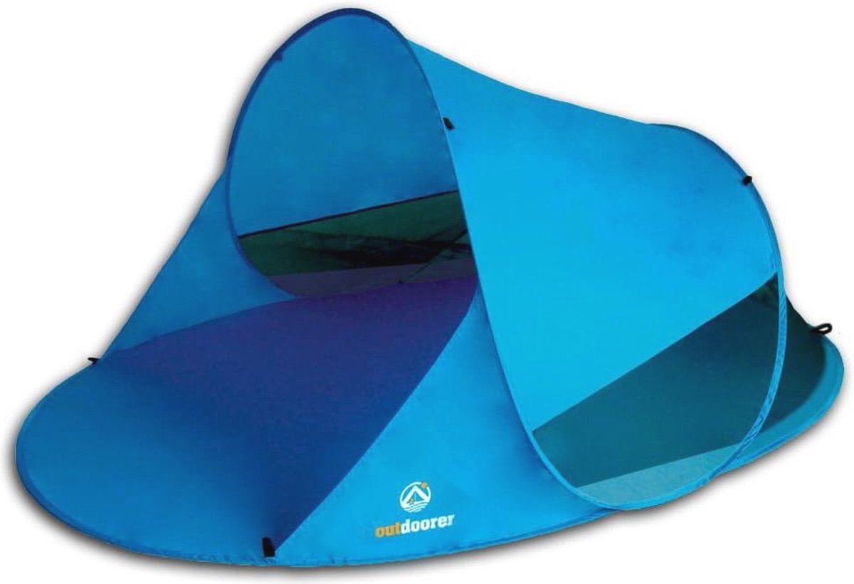 Pop-up Strandschelptent met UV-bescherming en Windbescherming - Blauw