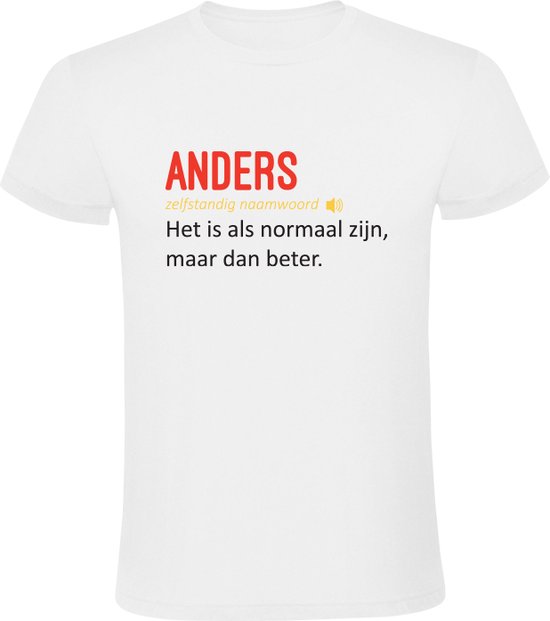T-shirt Homme Anders - unique - original - divers - surprenant - bizarre - nieuw