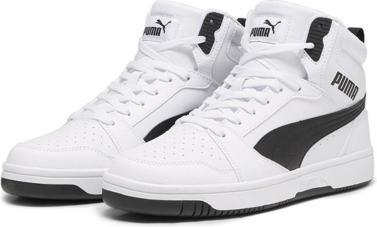 PUMA Rebound v6 Unisex Sneakers - Wit/Zwart - Maat 42