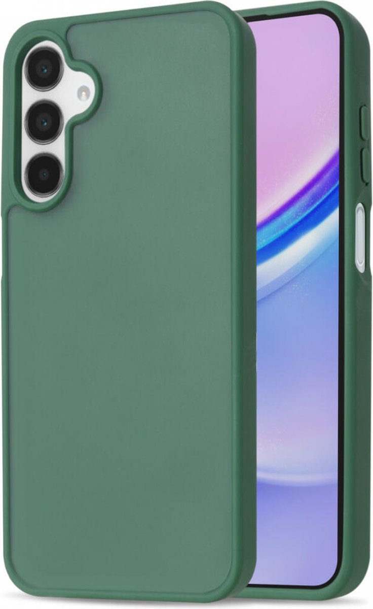 Hoesje Geschikt voor Samsung Galaxy A15 - Matte Back Cover - Groen