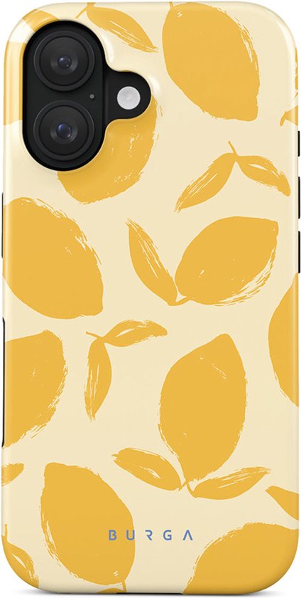 Burga Tough Case adapté à Apple iPhone 16 - Tarte au Citron