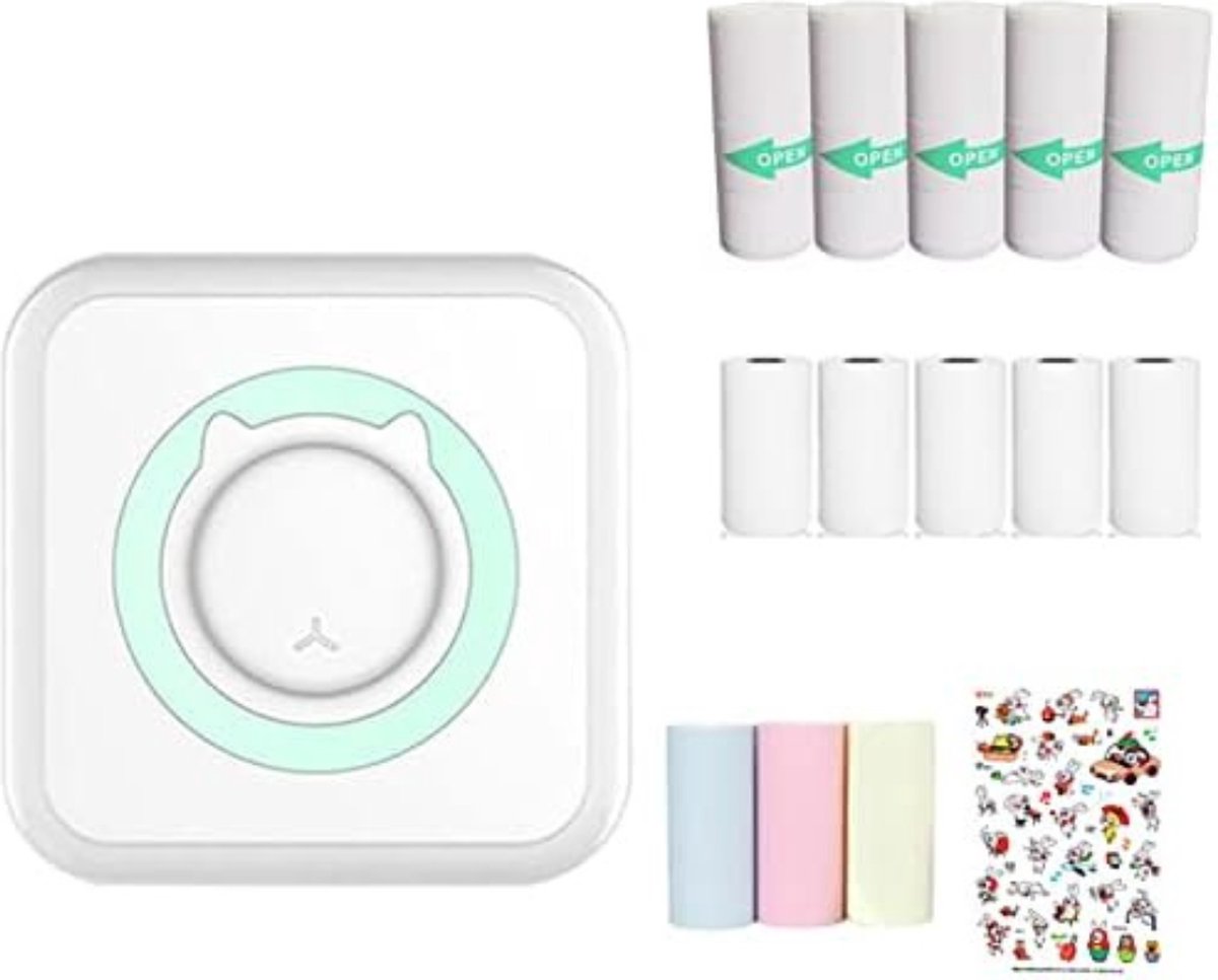 Lexium Mini Printer - Mini Printer Voor Mobiel - Pocket Printer - Mobiele Fotoprinter - Mini Printer - Mini Printer - Pocket Printer