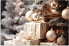 Sapin de Noël - Cadeaux, Beige