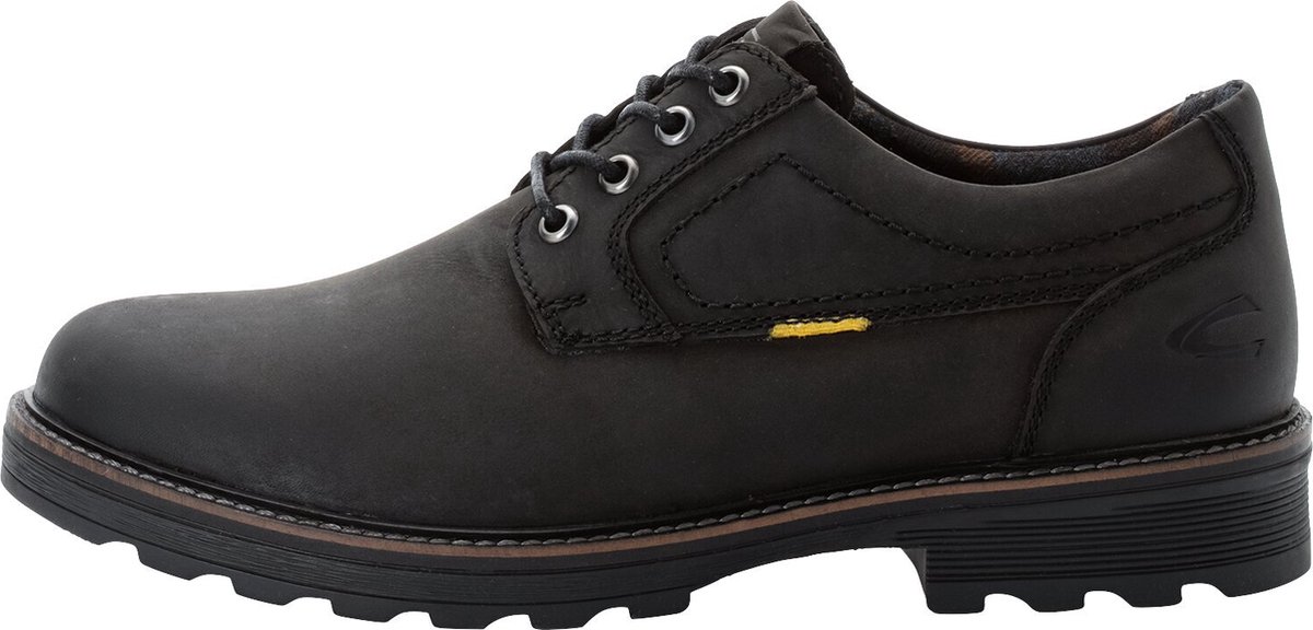 camel active Oxford veterschoenen van echt leer - Maat menswear-40 - Zwart