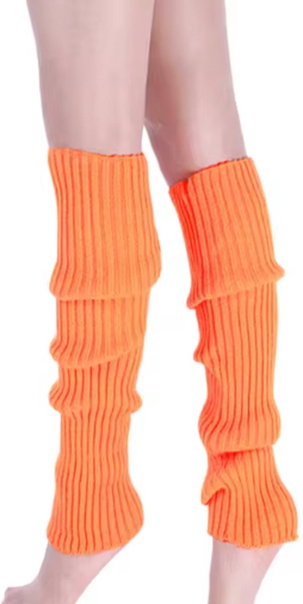 Scoby - Beenwarmers - 1 Paar - Perfect voor Carnaval Outfit - Festive Leg Warmers - Oranje