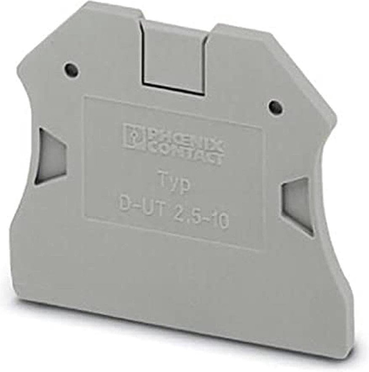 Phoenix D-UT 2.5/10 - Terminal block cover - 1 pc(s) - Grey - 2.2 mm - 47 mm - 39.8 mm