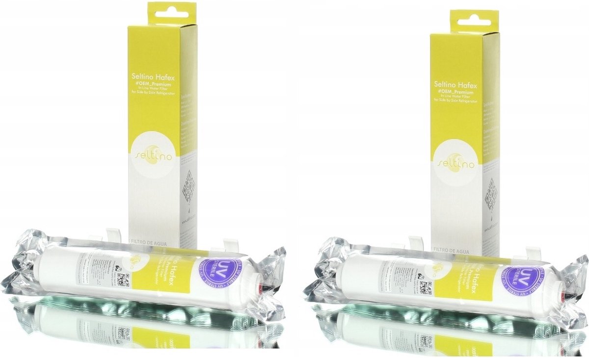 2 x Koelkast koolstoffilter Seltino Hafex REPLACEMENT voor SAMSUNG DA29-10105J - extra gesteriliseerd met UV-licht, zodat bacteriën zich er gegarandeerd niet in kunnen ontwikkelen. Vervanger voor: DA29-10105J HAFEX/EXP