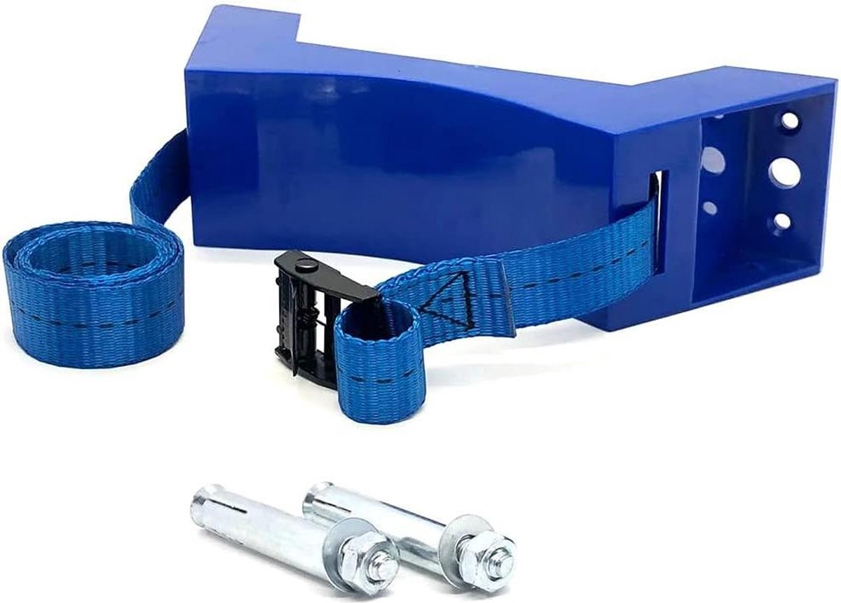 Cilinderhouder gasfleshouder - duurzame ABS gasfleshouder voor caravan - blauw