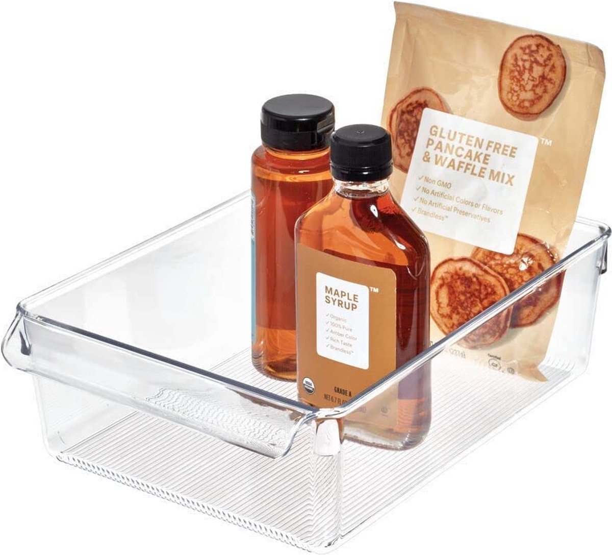 Goodivery ® Transparante Opbergdoos met Handgreep voor Keukenkasten en Laden