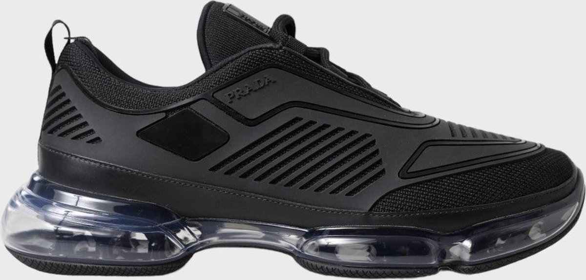 Prada Zwarte Slip-On Lage Sneakers Black Heren