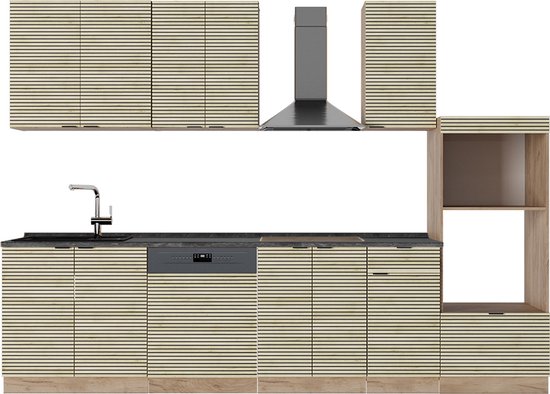 Vicco Bücherregal Tomy, Anthrazit/Goldkraft Eiche, 40 x 120 cm ,4