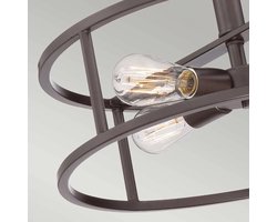 Quoizel LED Plafondlamp New Harbor | 4X E27 Max 60W | Dimbaar | Western Bronze