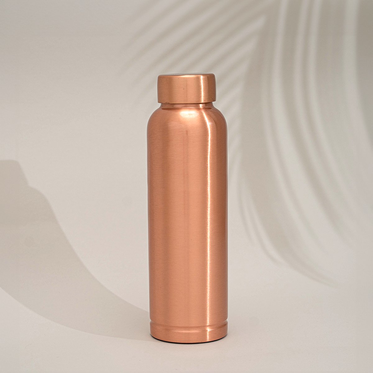 Puur Koperen Waterfles Glad - 1 liter