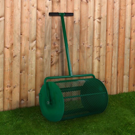 T-Mech Groen Compostverspreider - 80L Capaciteit - Lichtgewicht Ontwerp - Scharnierende Deur - Inclusief Tuinhandschoenen van T-Mech — afbeelding 5