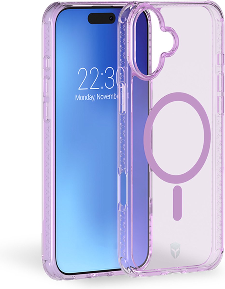 iPhone 16 hoesje roze Air Cushion ForceCase met Tryax 3D bescherming, MagSafe, anti-vergeling, stevig - Afbeelding 2