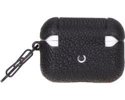Charmant Style - Airpodshoesje leer -Airpods case -Airpods hoesje leer- Leren hoesje geschikt voor Apple Airpods Pro 2 en 1 - Leren - Beschermend Hoesje- Zwart