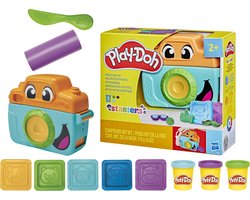 Play-Doh Fotoplezier Voor Beginners Speelset - Boetseerklei - Speelgoedcamera - 3 Play-Doh Potjes - Knutselen voor kinderen